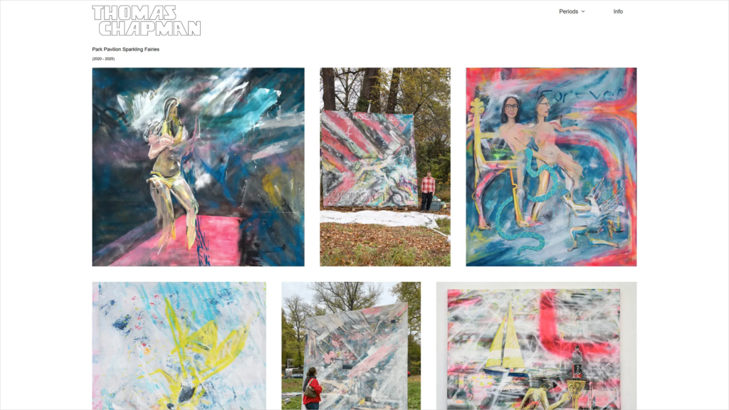 Website of Thomas Leo Chapman IV (Screenshot)