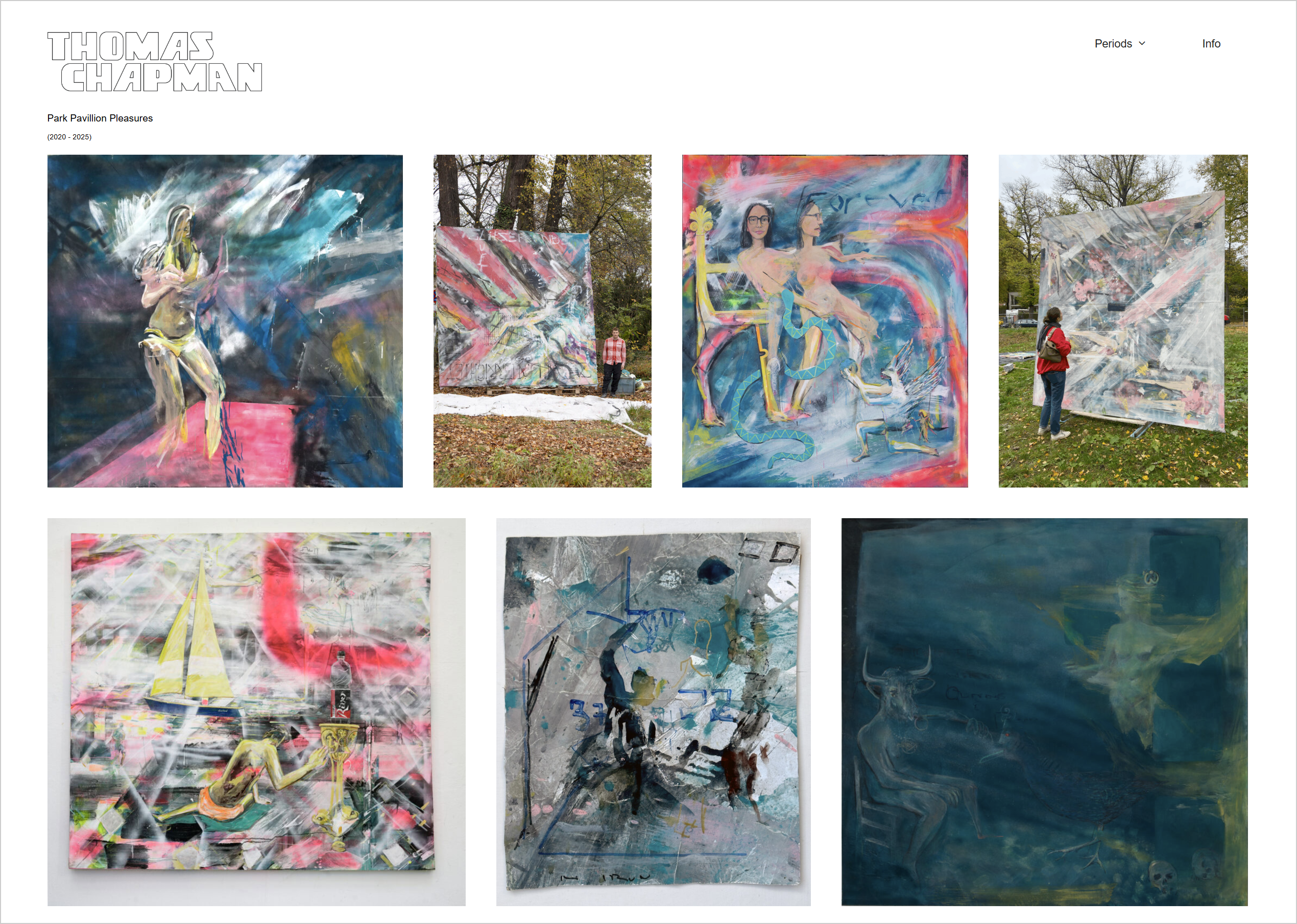 Website of Thomas Leo Chapman IV (Screenshot)